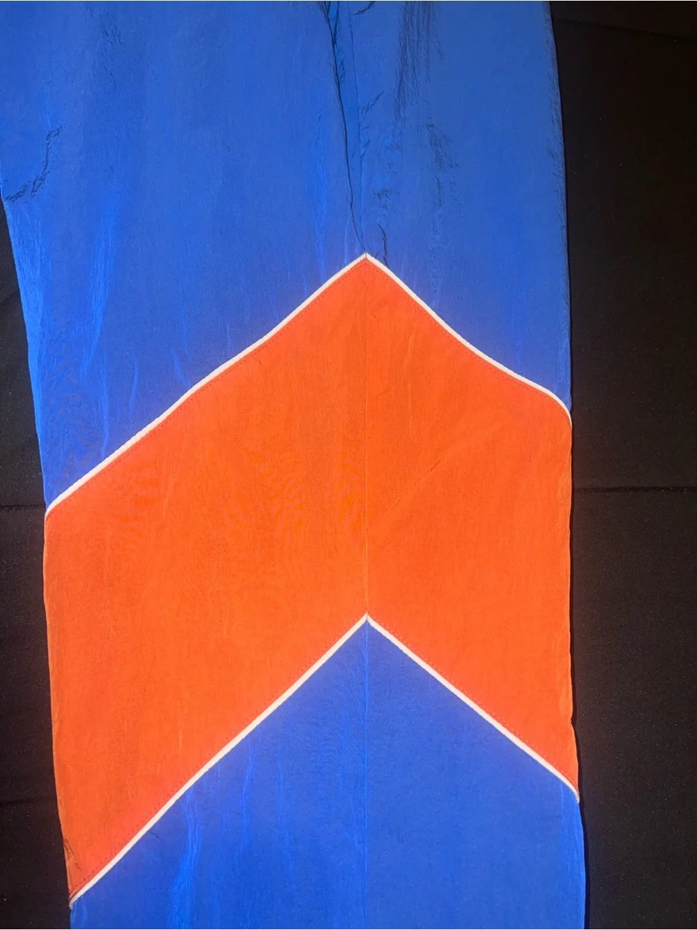 Gucci Royal Blue and Orange nylon track pants
